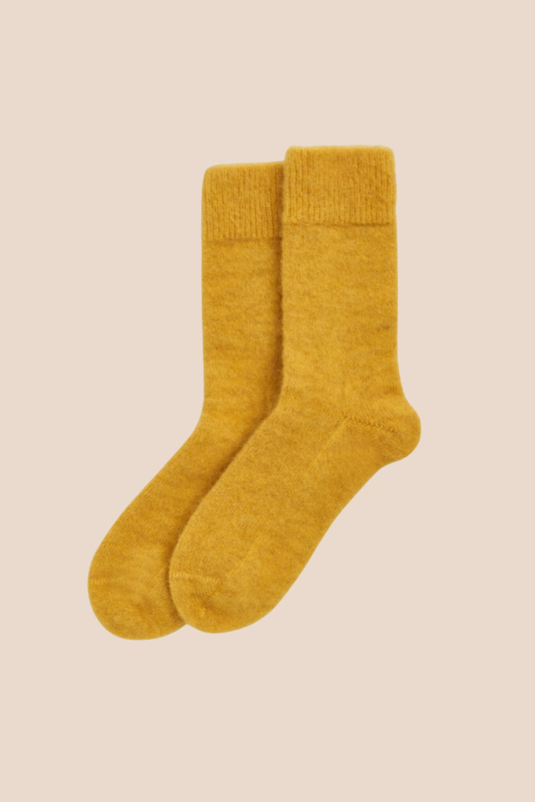 Yellow Ultra Soft Alpaca Socks
