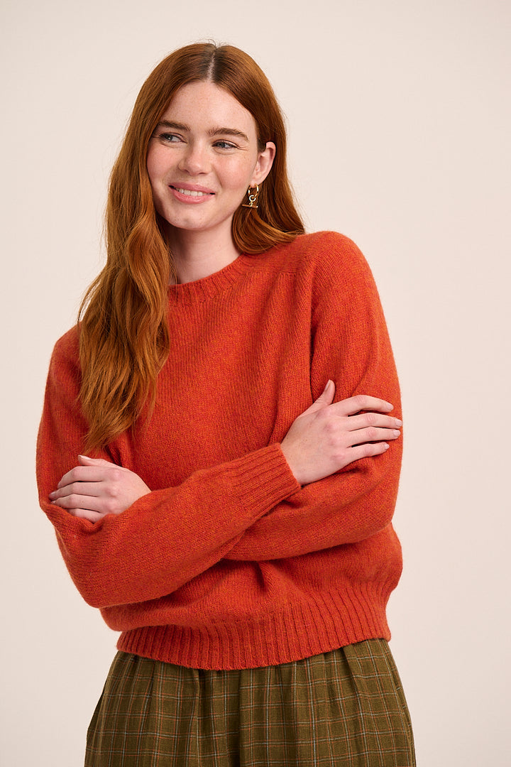 Astrid Lambswool Jumper - Flame