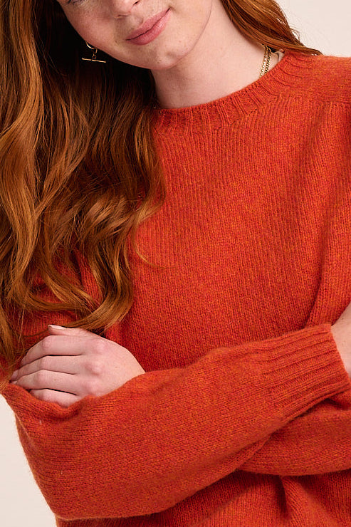 Astrid Lambswool Jumper - Flame
