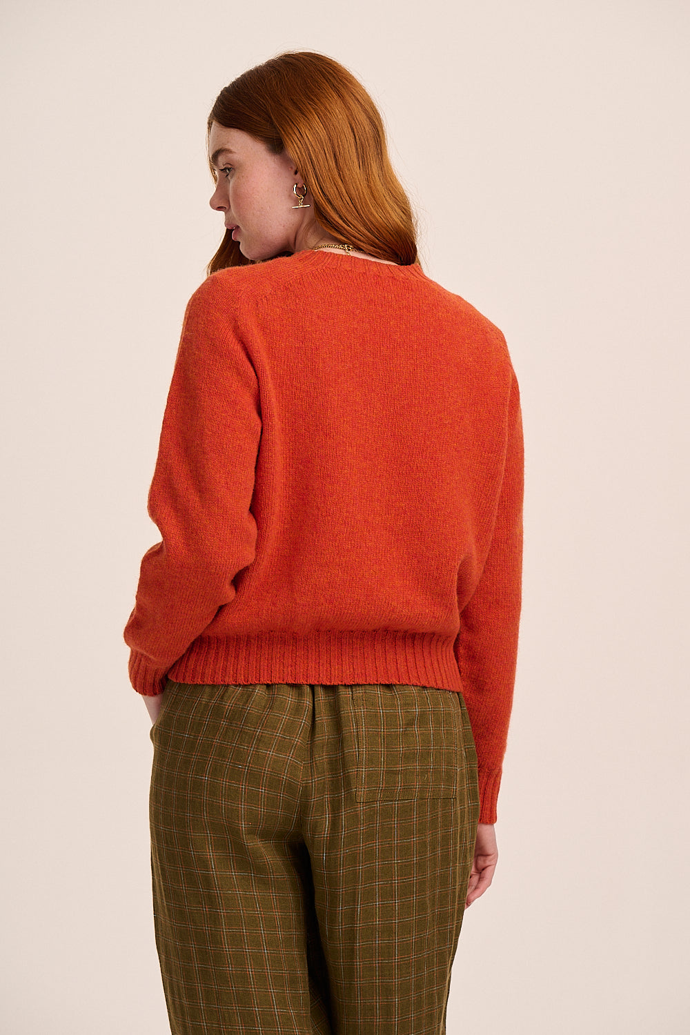 Astrid Lambswool Jumper - Flame