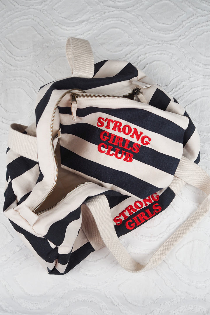 Breton Stripe Strong Girls Club Pouch