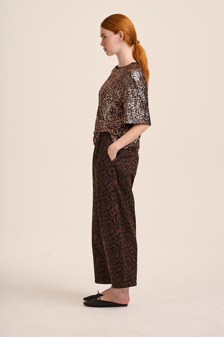 Alice Boxy Sequin Top - Bronze