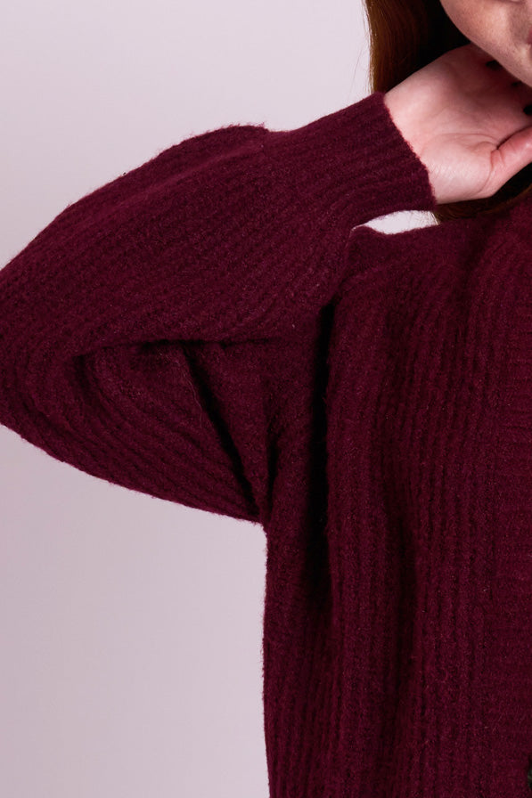 Ivy Burgundy Cardigan