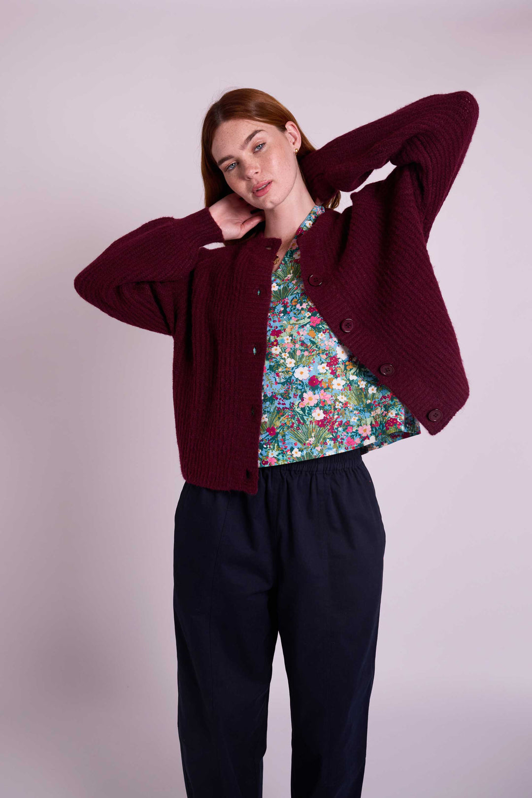 Ivy Burgundy Cardigan