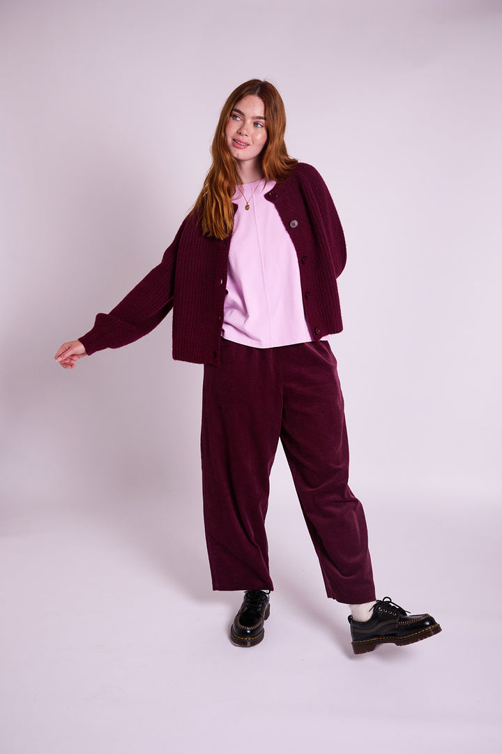 Ivy Burgundy Cardigan