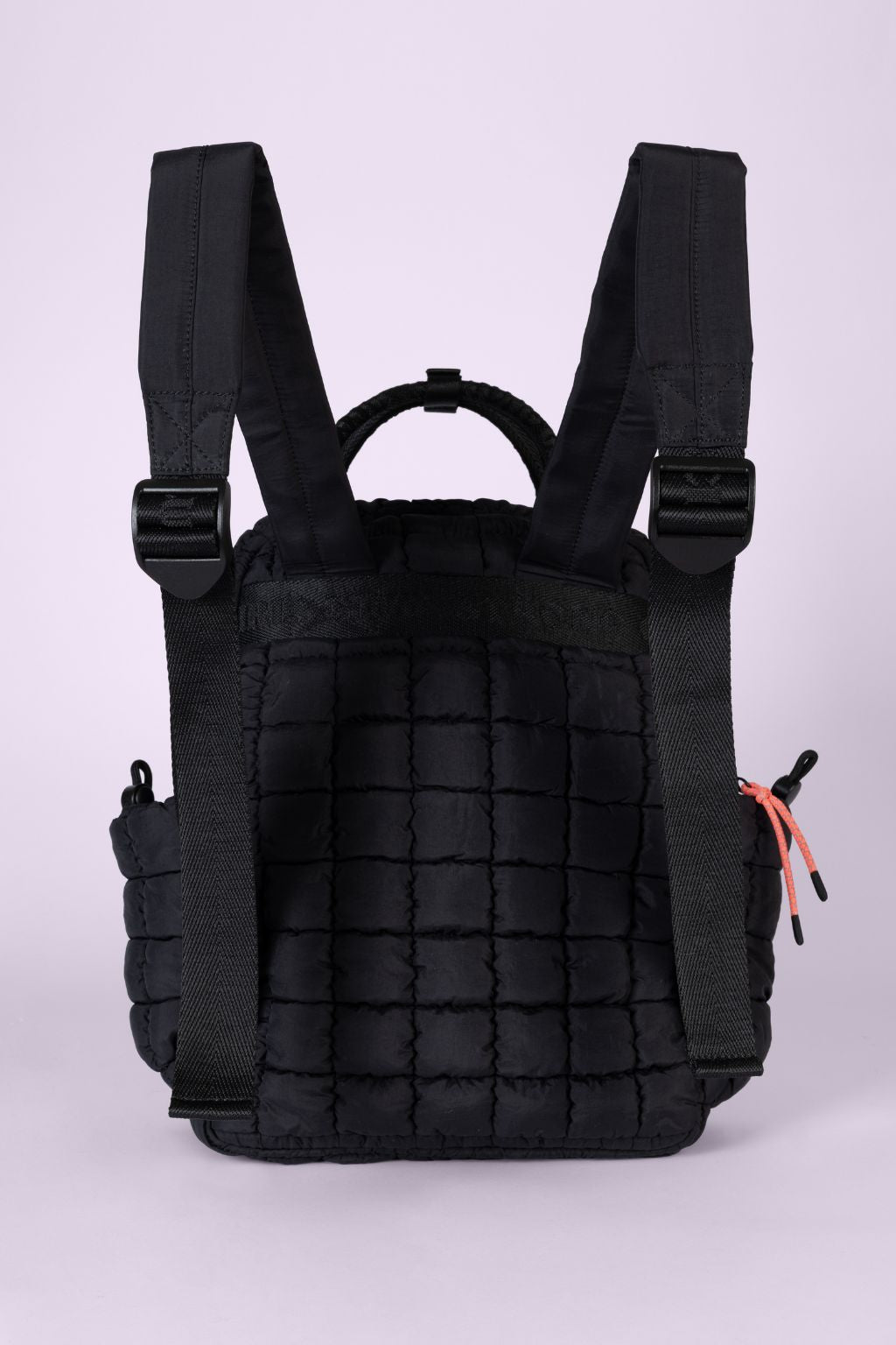 Dumpling Quilted Black Backpack