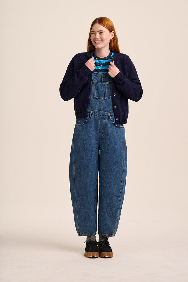 Mae Lambswool Cardigan - Navy