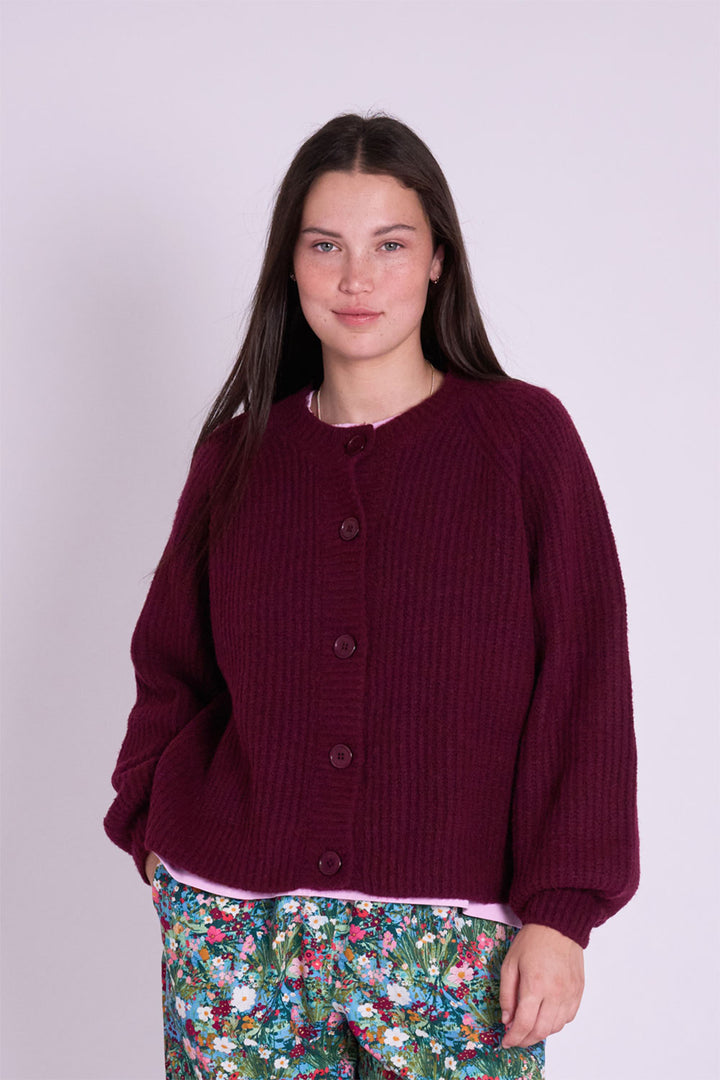 Ivy Burgundy Cardigan