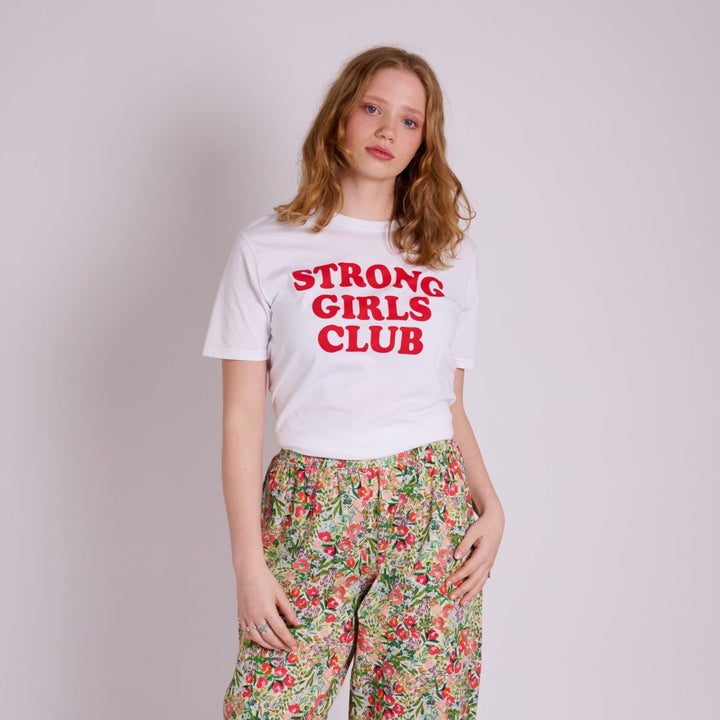 Peggy Floral Linen Trousers