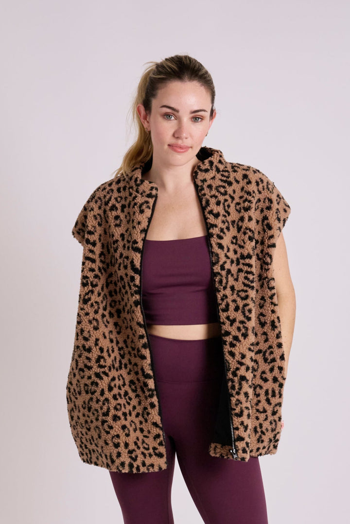 Margie Leopard Gilet