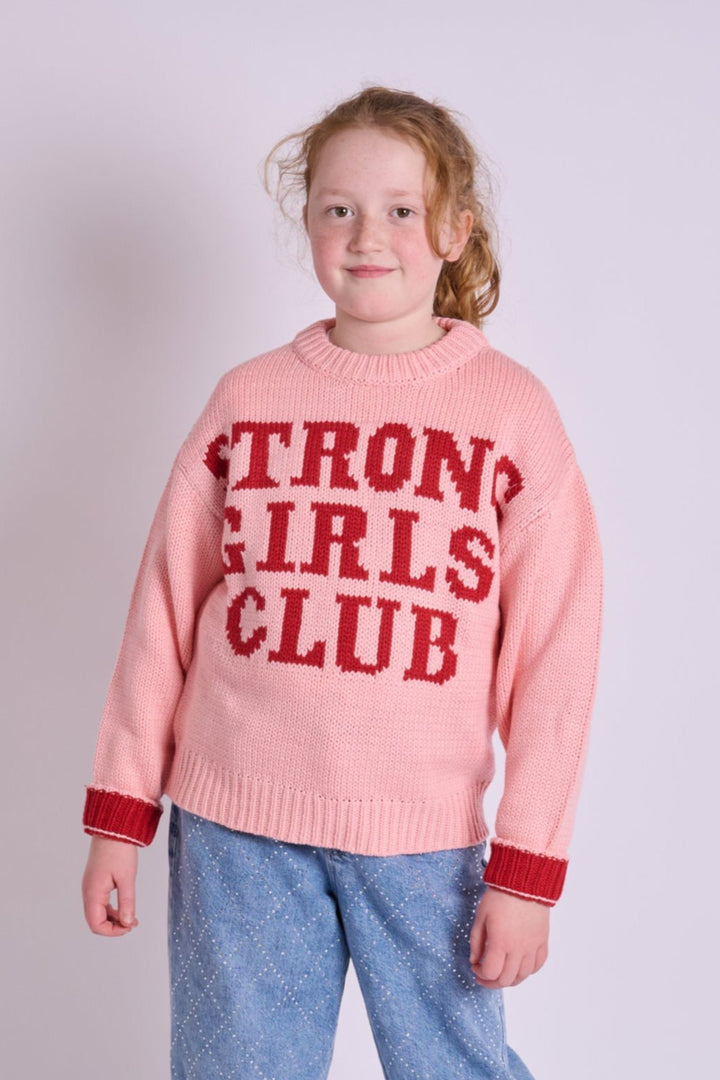 Knitted Kids Strong Girls Club Jumper