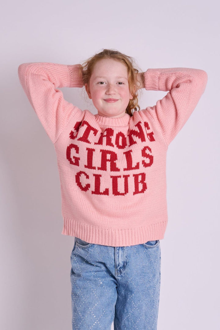 Knitted Kids Strong Girls Club Jumper