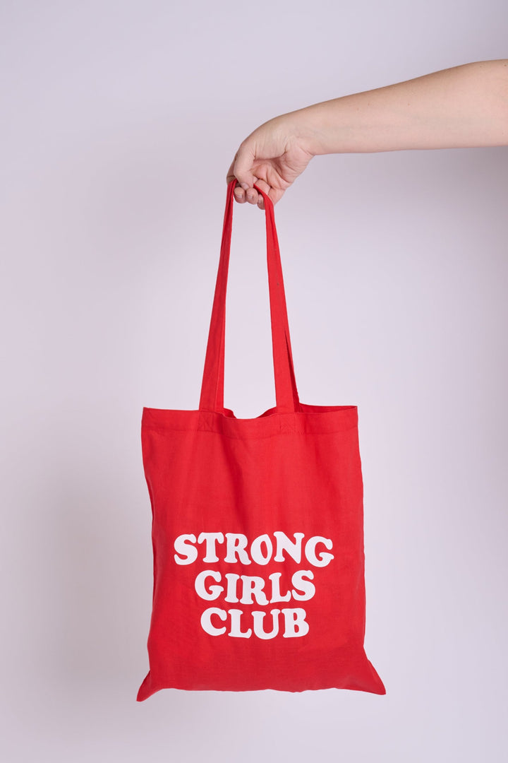 Strong Girls Club Red Tote Bag