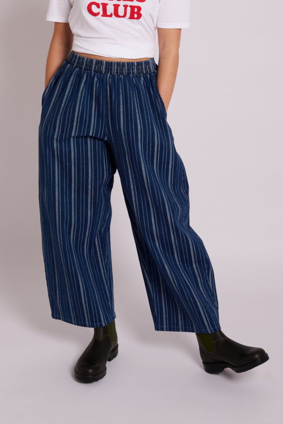 トゥデイフル　Georgette Stripe Trousers 38 トゥデイフル Georgette Stripe Trousers 38