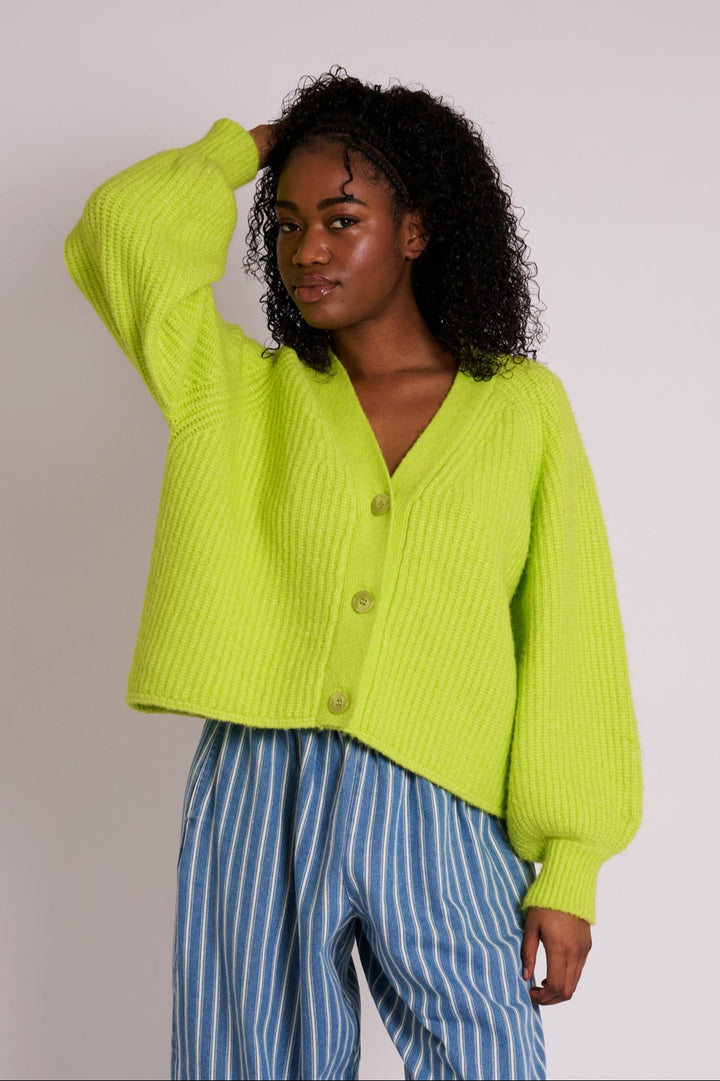 Mabel Lime Punch Cardigan