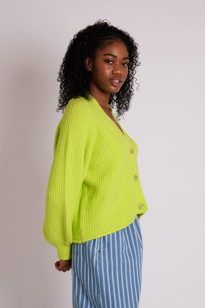 Mabel Lime Punch Cardigan