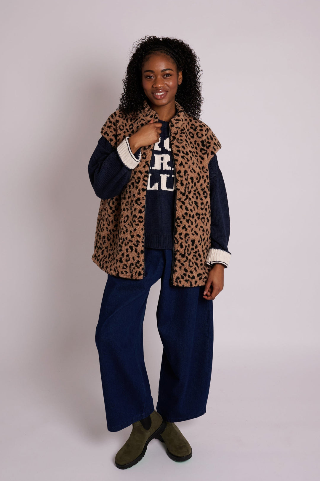 Margie Leopard Gilet