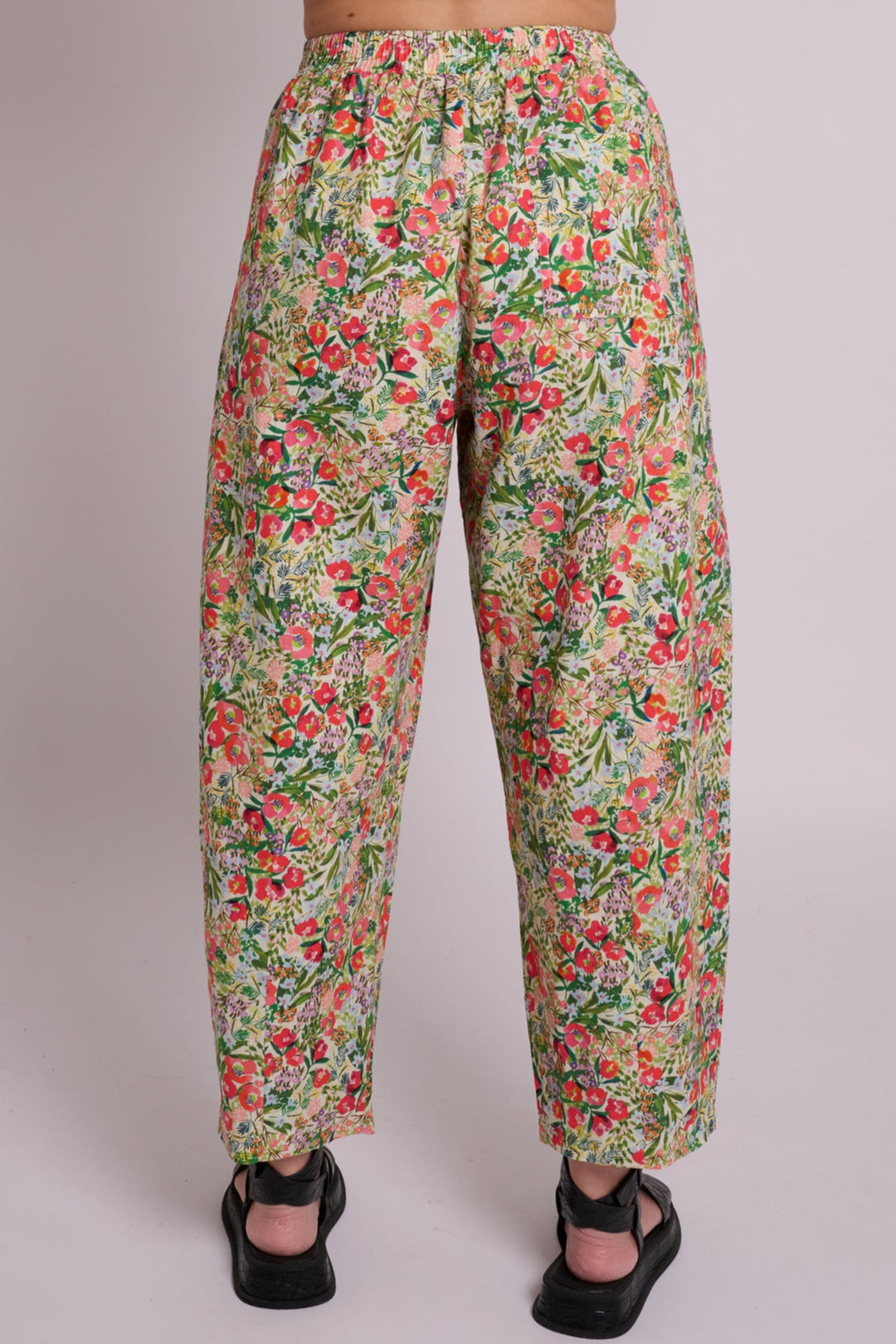 Peggy Floral Linen Trousers