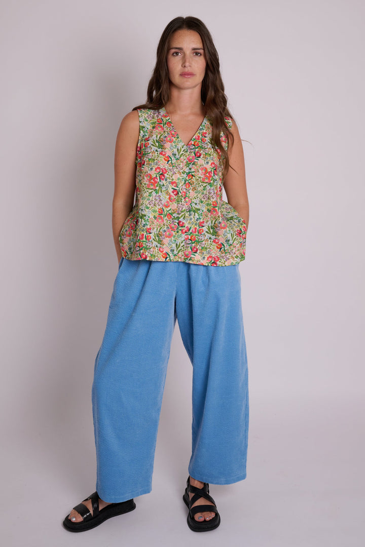 Iris Light Blue Cord Trousers