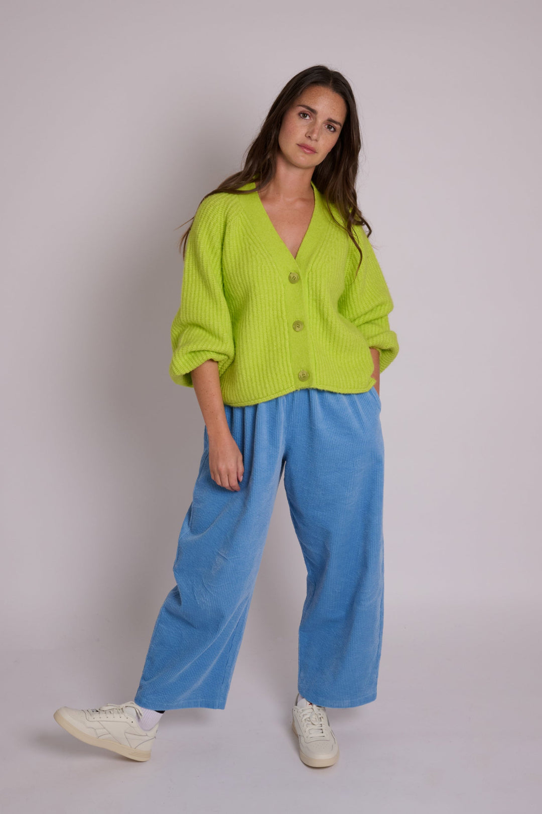 Iris Light Blue Cord Trousers