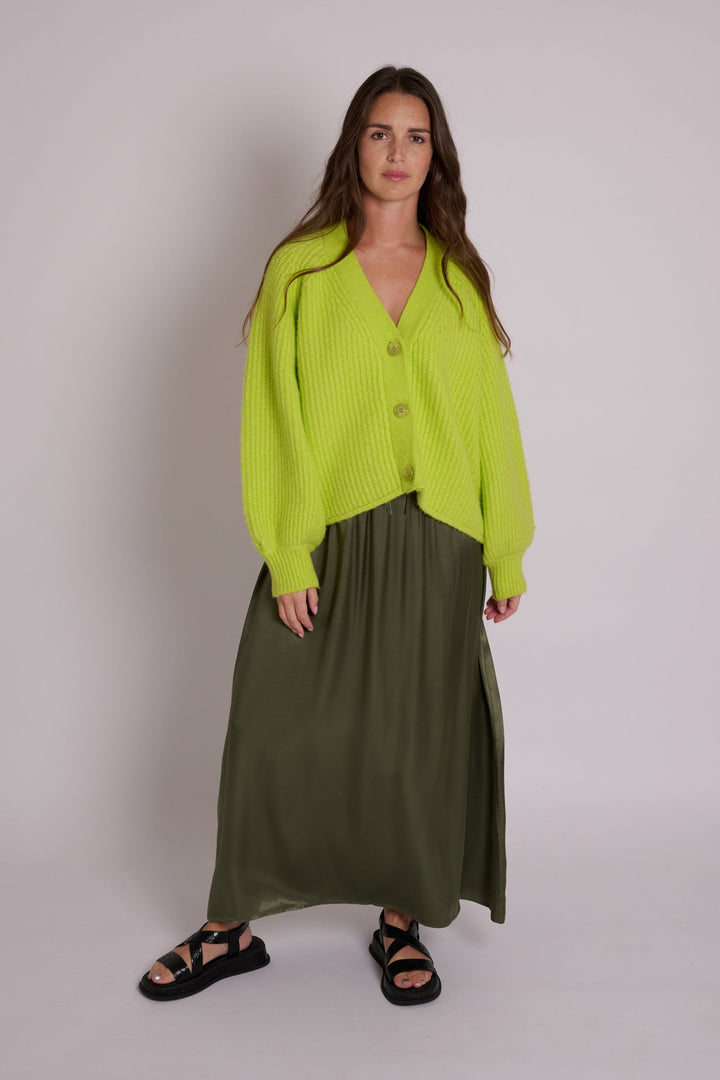 Mabel Lime Punch Cardigan