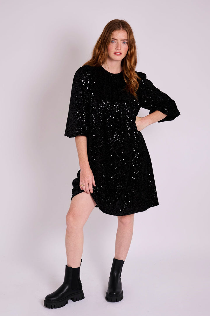 Hester Sequin Velvet Dress