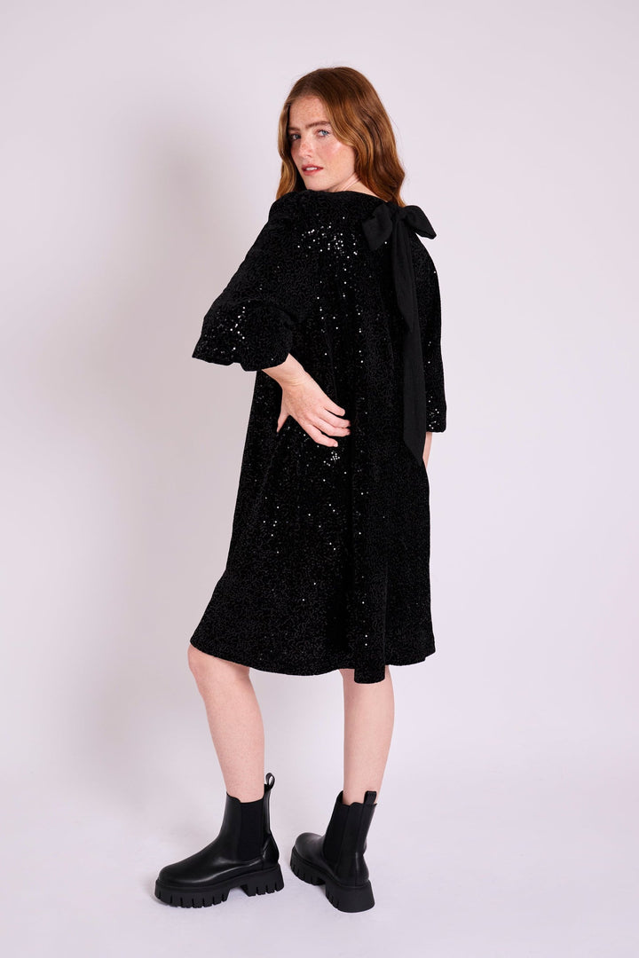 Hester Sequin Velvet Dress