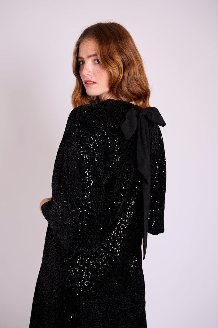 Hester Sequin Velvet Dress