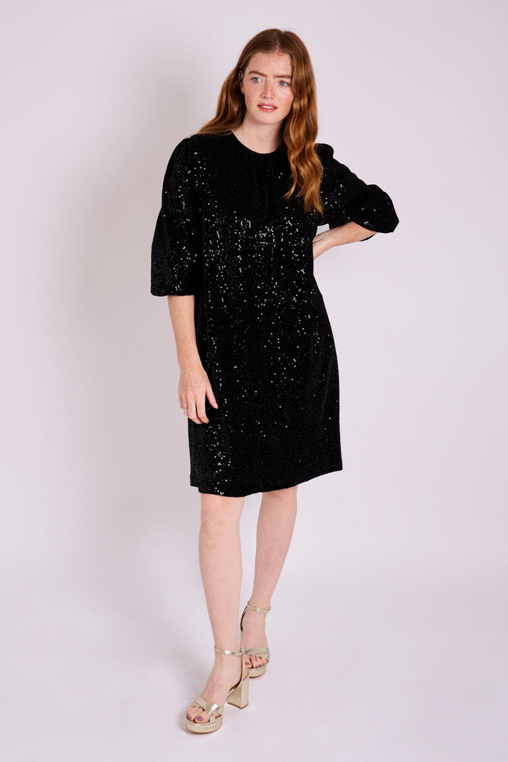 Hester Sequin Velvet Dress