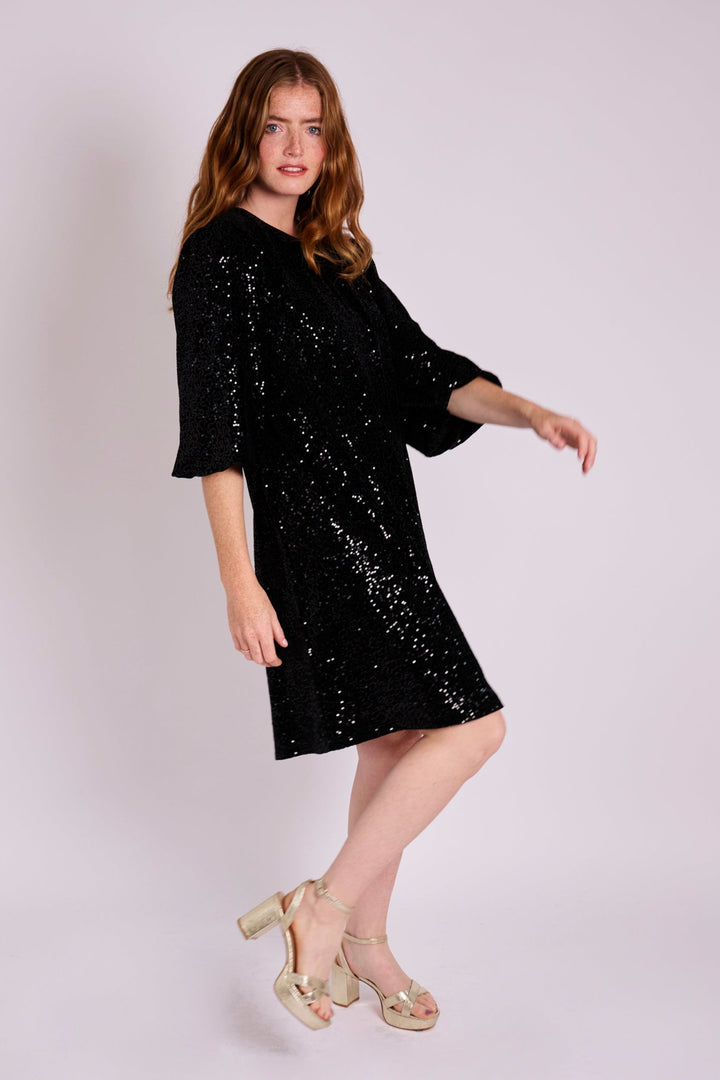 Hester Sequin Velvet Dress