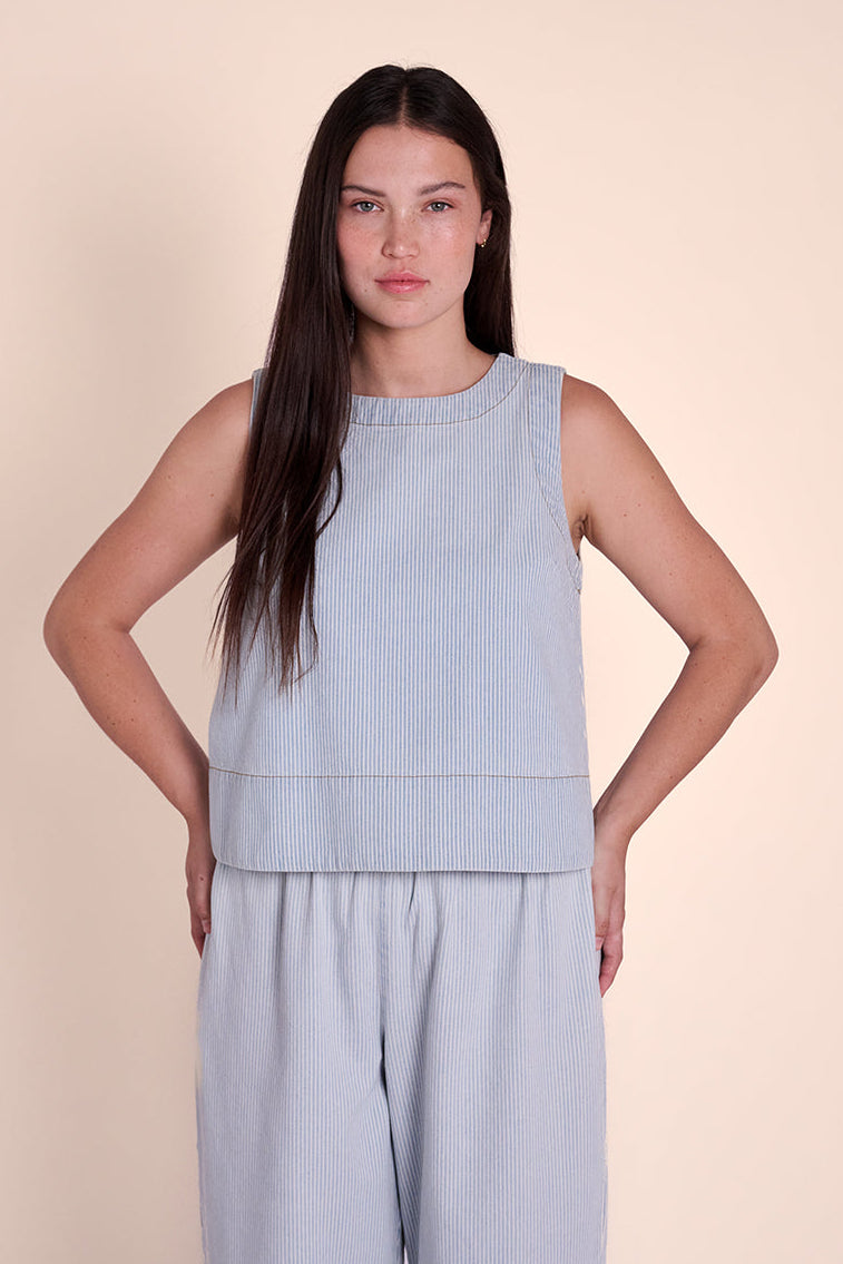 Taylor Top - Ticking Stripe