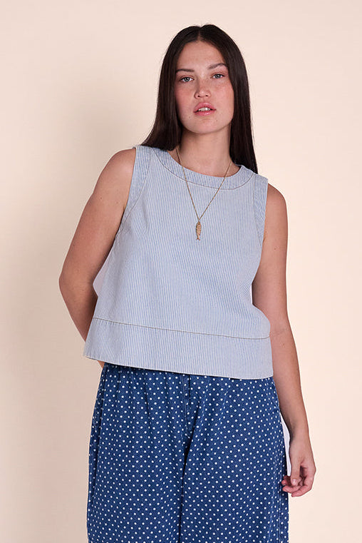Taylor Top - Ticking Stripe