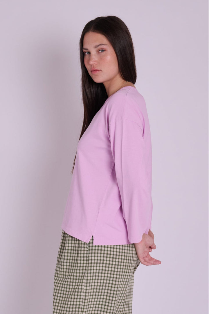 Marlow Lilac Garment Dyed TShirt