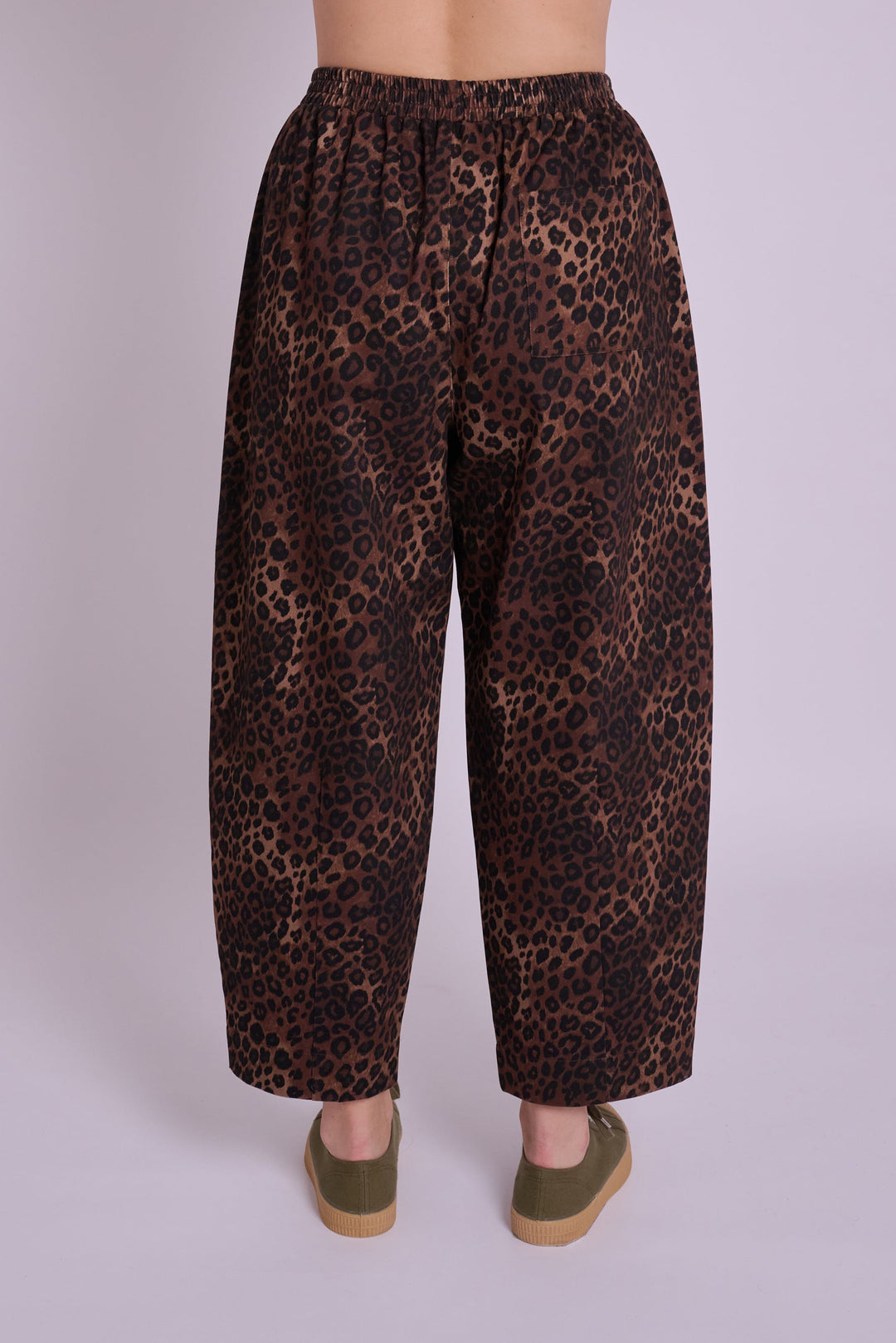 Peggy Leopard Denim Trousers
