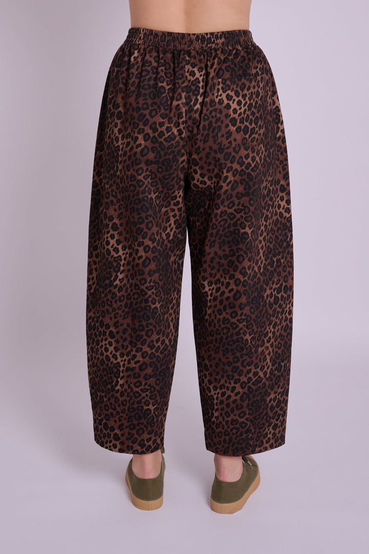 Peggy Leopard Denim Trousers