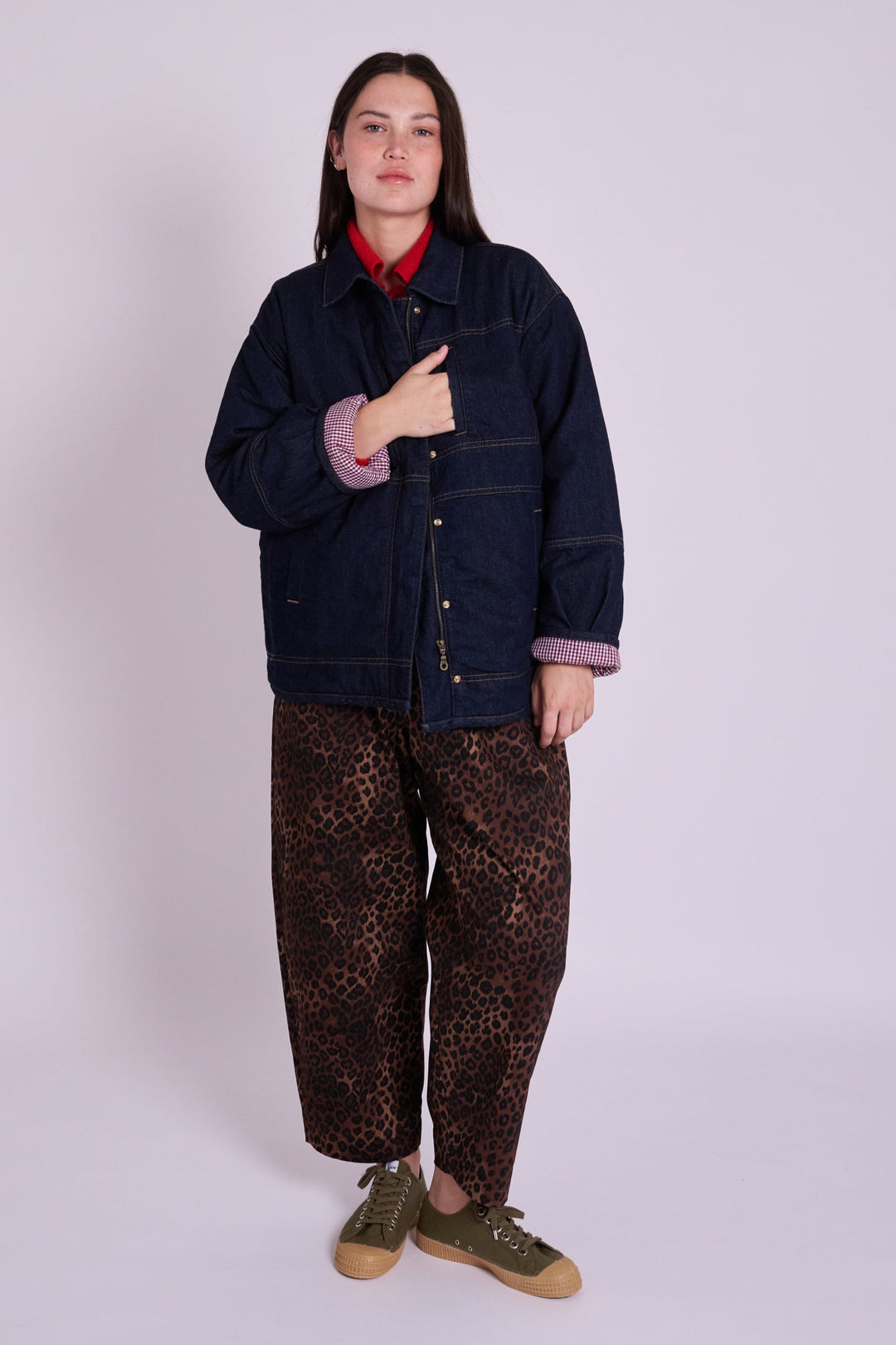 Aimee Denim Collared Jacket