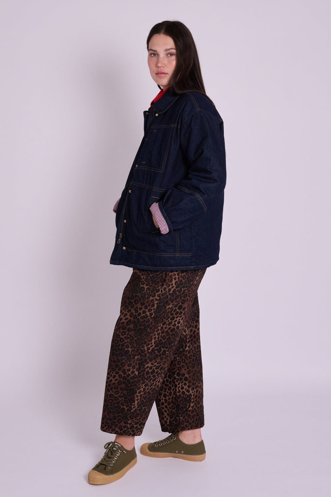 Aimee Denim Collared Jacket