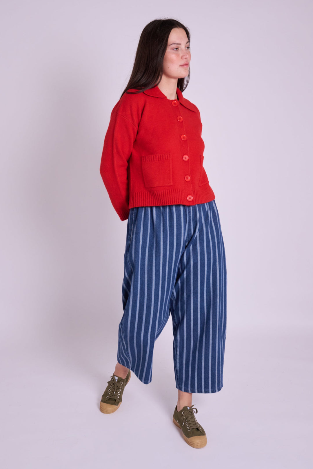 Ottie Herringbone Stripe Trousers