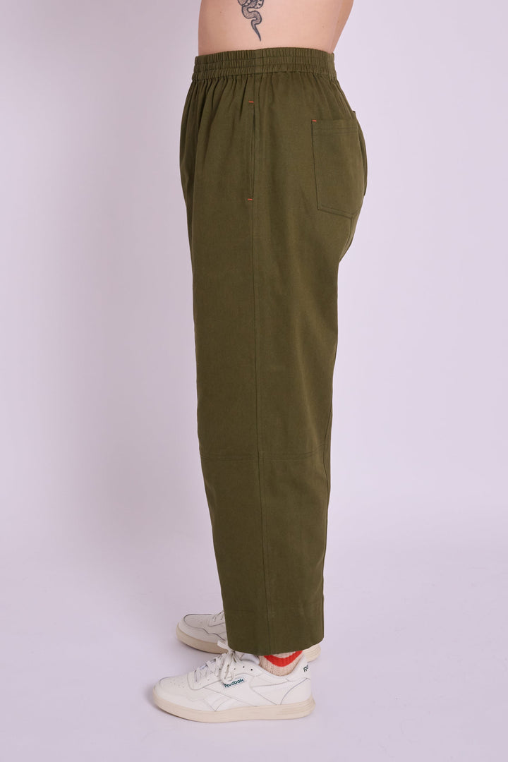 Cecille Pea Green Trousers