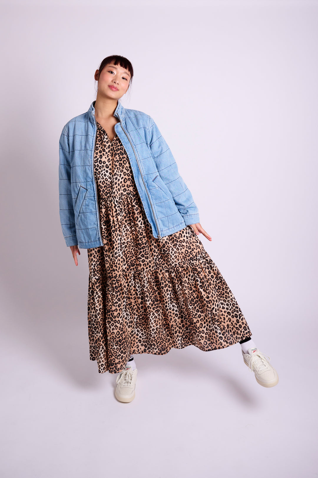 Lana Leopard Midi Dress
