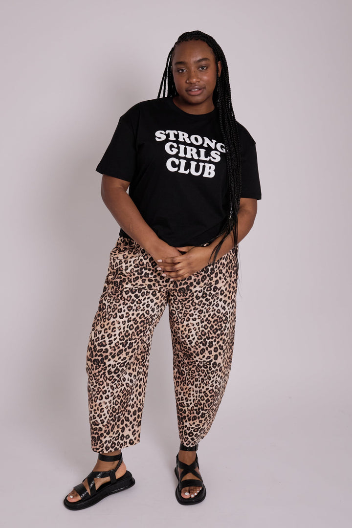 Strong Girls Club Boxy Black/White TShirt