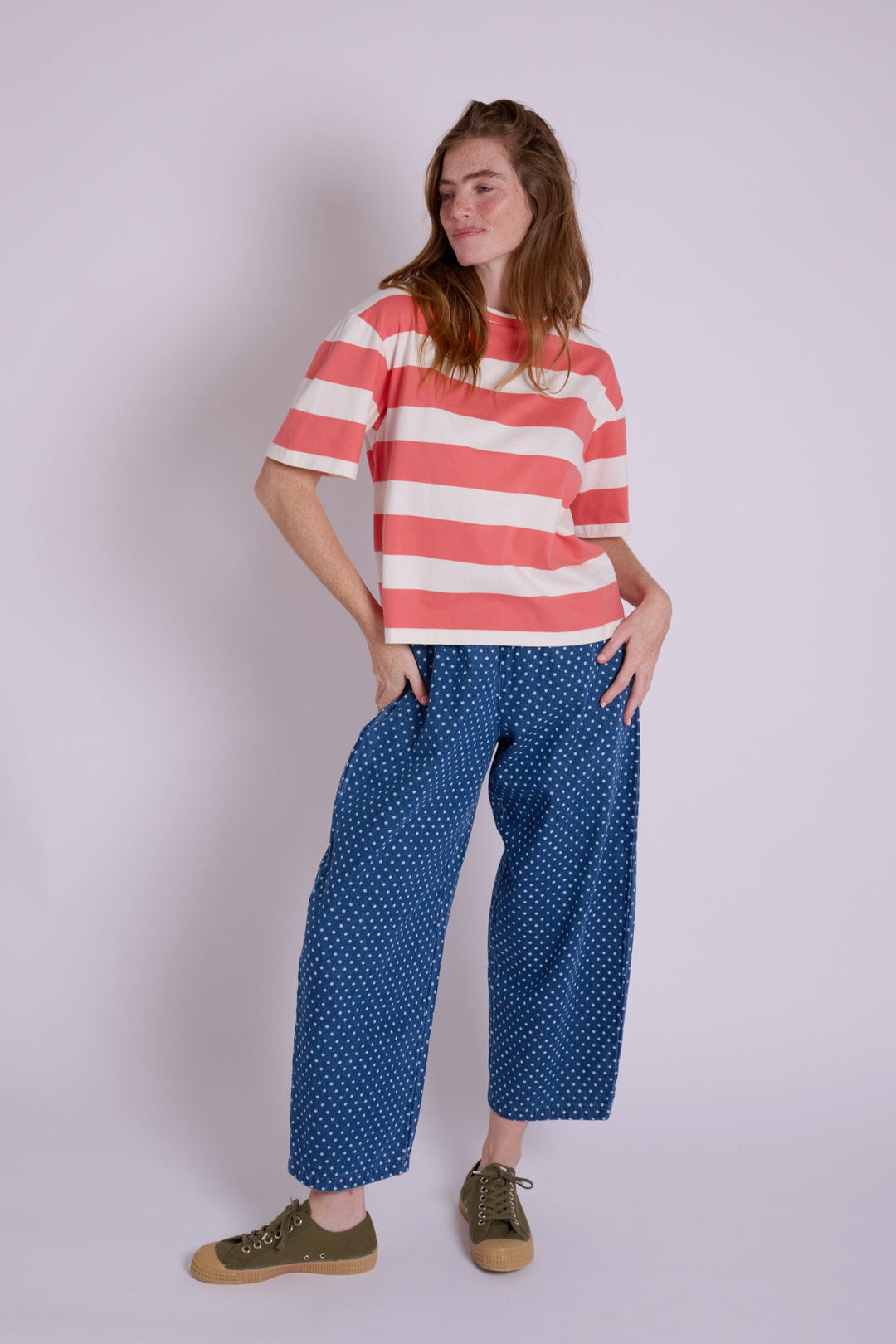 Ottie Dotty Denim Trousers