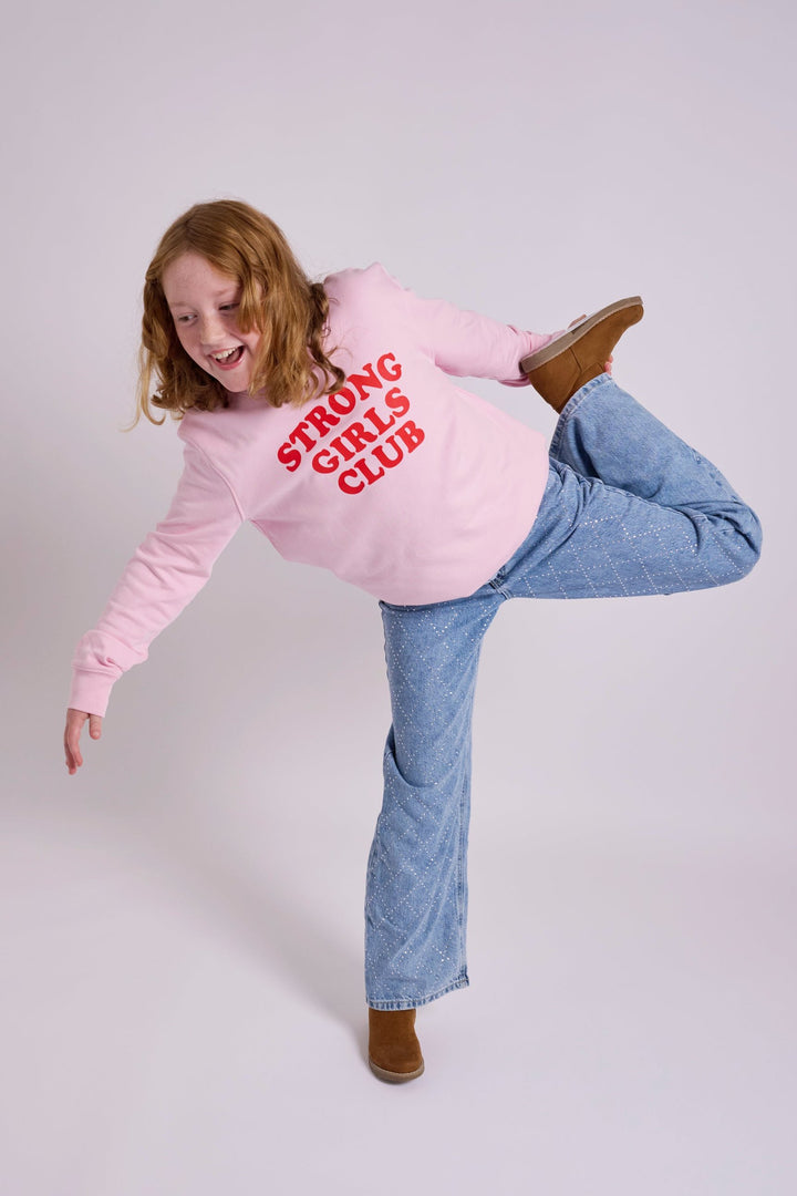 Strong Little Girls Club Pink/Red Sweatshirt