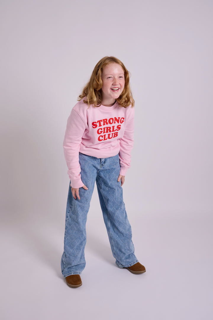 Strong Little Girls Club Pink/Red Sweatshirt