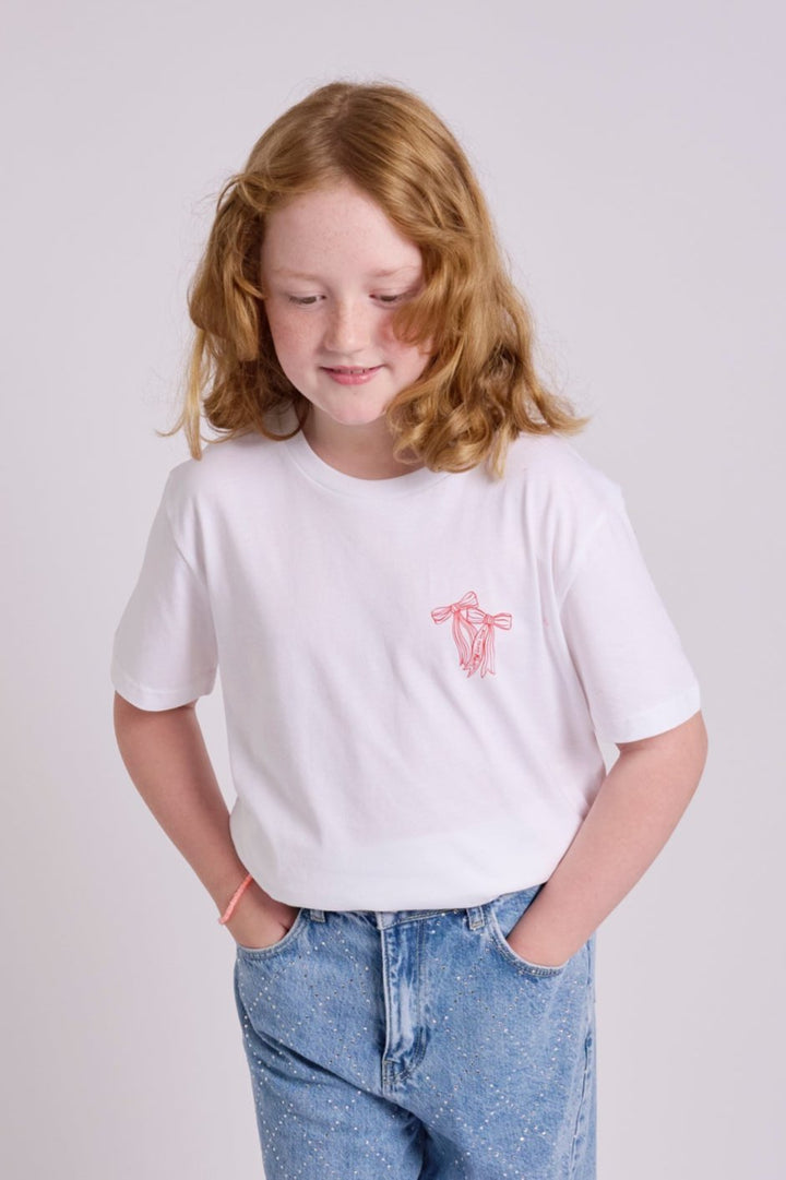 Strong Little Girls Club Bow TShirt