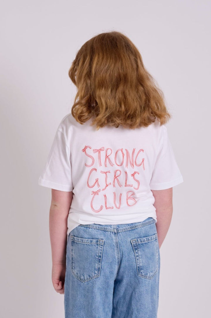 Strong Little Girls Club Bow TShirt