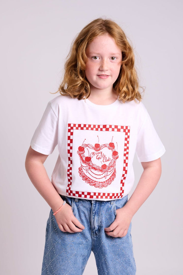 Strong Little Girls Club Cake TShirt