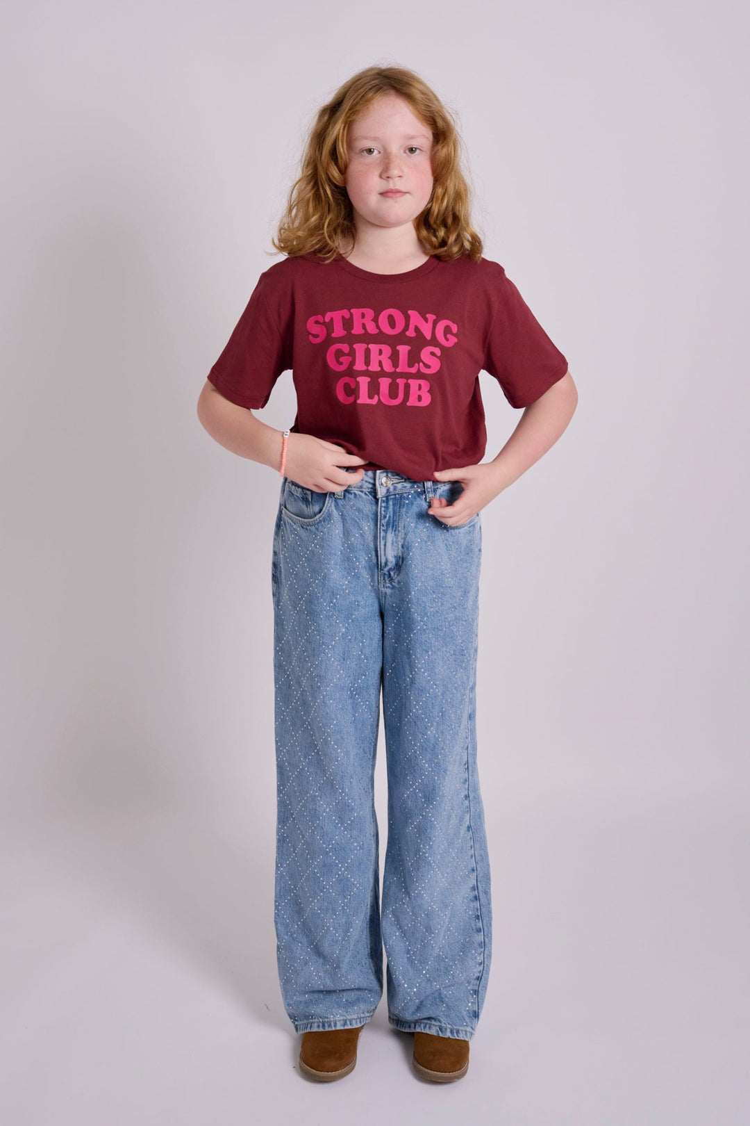 Strong Little Girls Club Plum TShirt