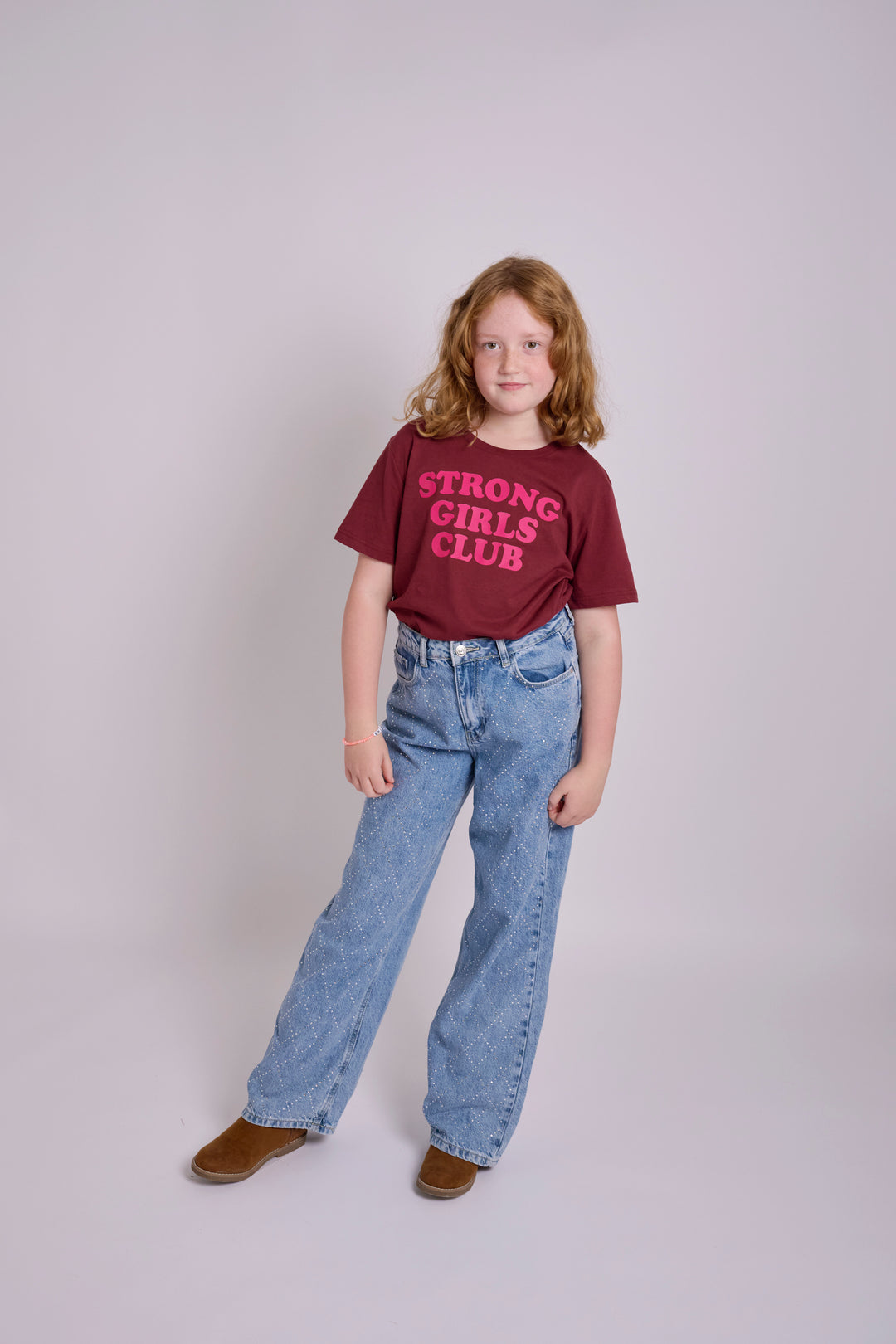 Strong Little Girls Club Plum TShirt