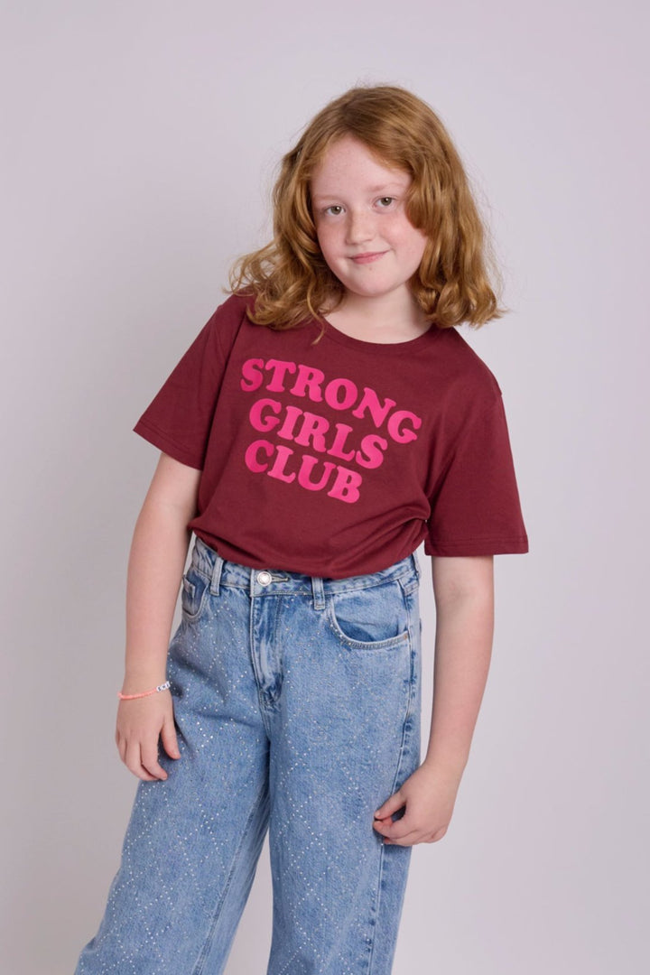 Strong Little Girls Club Plum TShirt